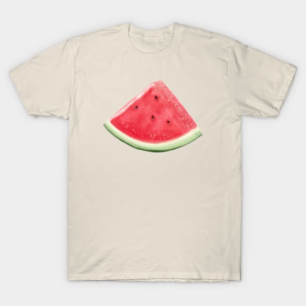 Watercolor Watermelon T-Shirt by Designed-by-bix